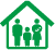 Icon family education green