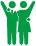 Icon gender equality green